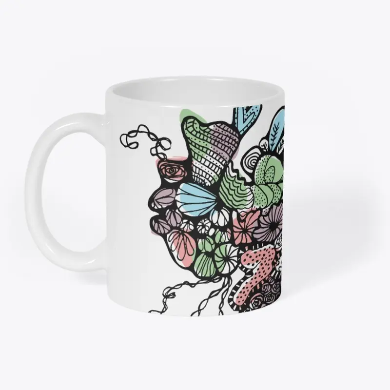 Boho Watercolor Zendoodle Mug